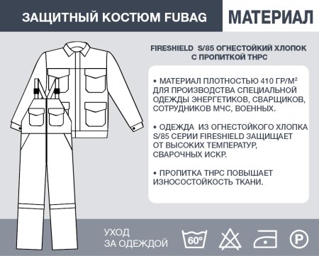 Защитный костюм Fubag размер 48-50 рост 3 в Нижнем Новгороде фото