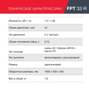 Бензиновый триммер FUBAG FPT 33R в Нижнем Новгороде фото