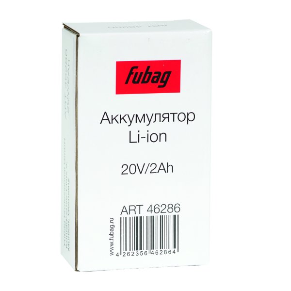 Аккумуляторная батарея FLI5S1P1202 Li-ion к бензиновым газонокосилкам FUBAG с электростартером и минирайдеру (20V/2Ah) в Нижнем Новгороде фото