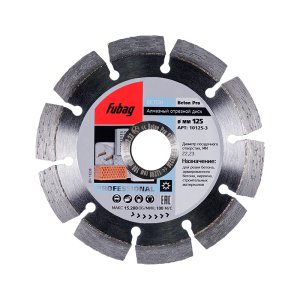 Алмазный отрезной диск FUBAG Beton Pro D125 мм/ 22.2 мм по бетону в Нижнем Новгороде фото