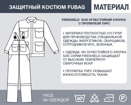 Защитный костюм Fubag размер 48-50 рост 5 в Нижнем Новгороде фото