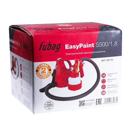 FUBAG Электрический краскораспылитель EasyPaint S500/1.8 с верхним бачком в Нижнем Новгороде фото